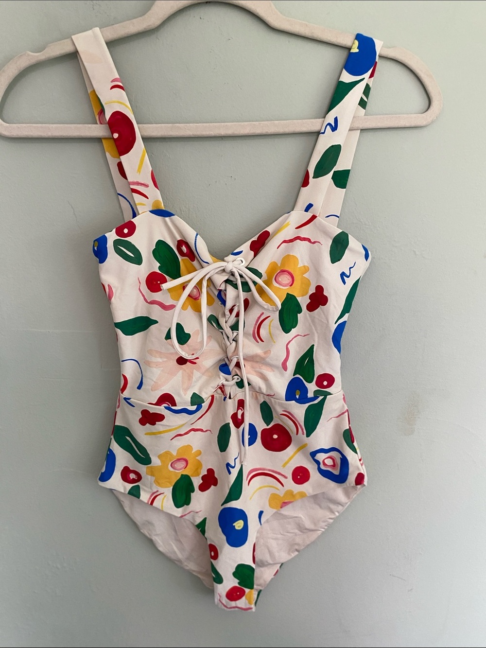 Onia Women’s Raquel One Piece Swimsuit Size XS Floral Abstract